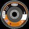 Tryolit Abrasives TYROLIT Premium Fiber Backed Coated Flap Disc for Non-Ferrous Metals, 4-1/2" x 7/8", CA 80 Grit 707008 - alternate 1